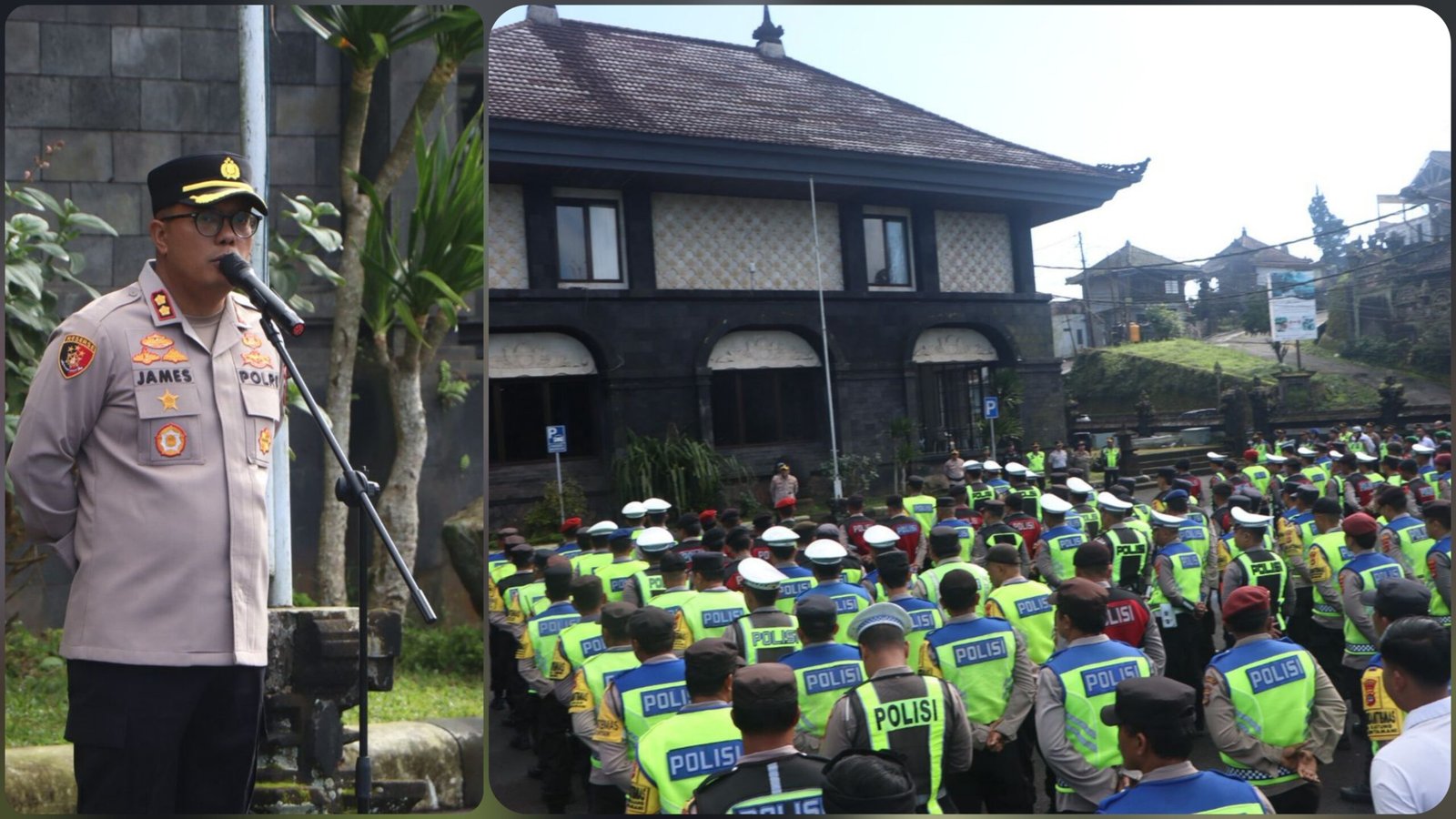 21 Pos Pengamanan Disiagakan Amankan Karya Ngusaba Kedasa Pura Ulun Danu Batur