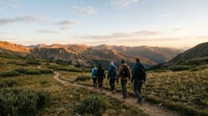 Ilustrasi pendakian gunung