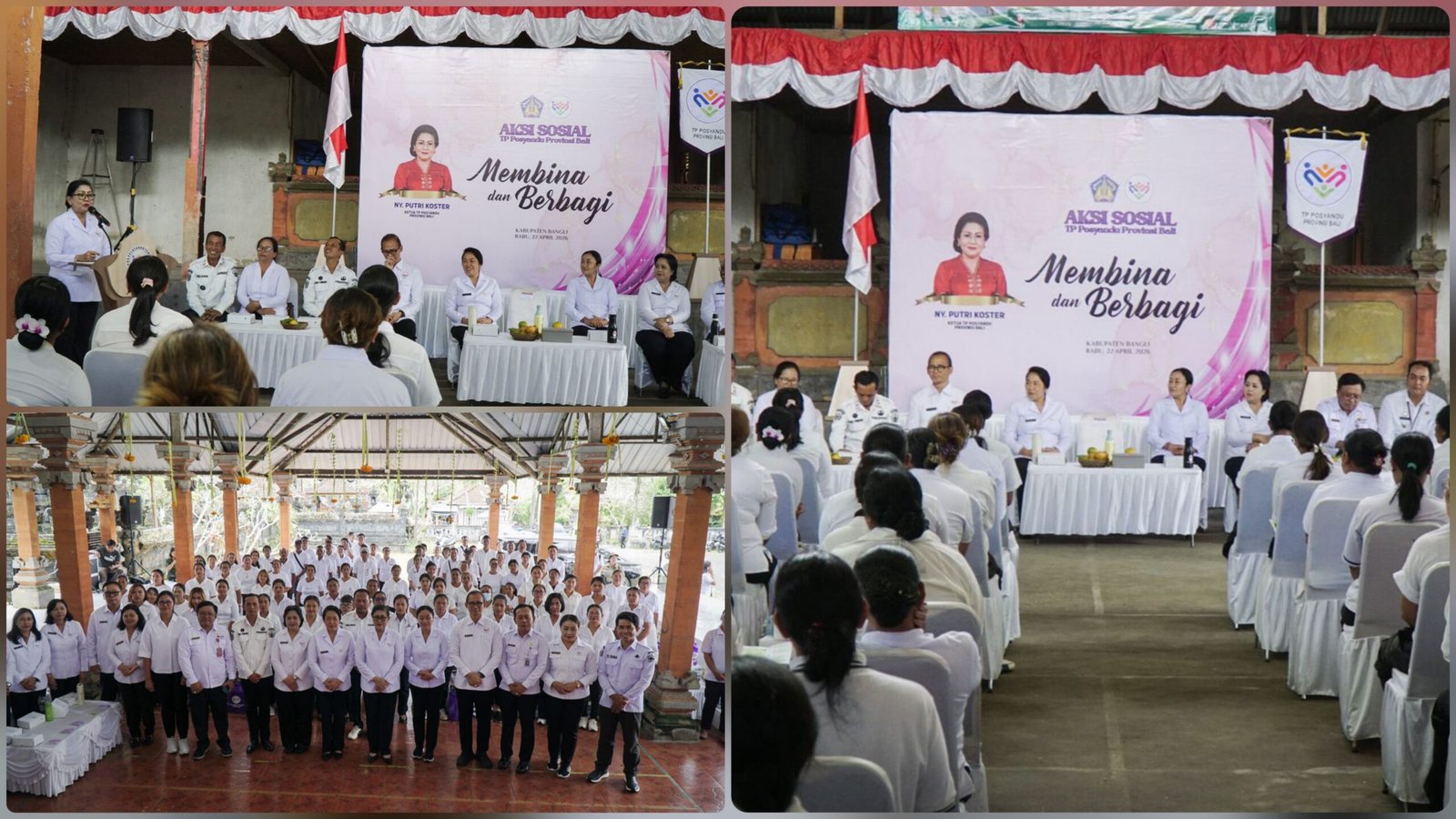 Perkuat Peran Kader Posyandu, Aksi Sosial ‘Membina Dan Berbagi’ Digelar Di Dua Lokasi Di Bangli  