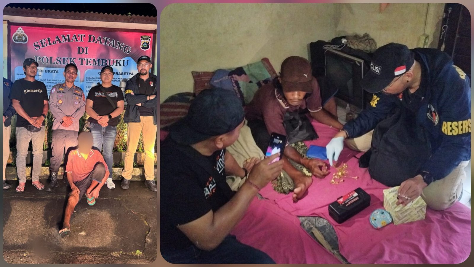 Pekerja Serabutan Dibekuk, Polsek Tembuku Ungkap Pencurian Emas Senilai Rp 253 Juta