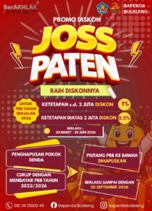Promo diskon PBB P2 JOSS Paten 