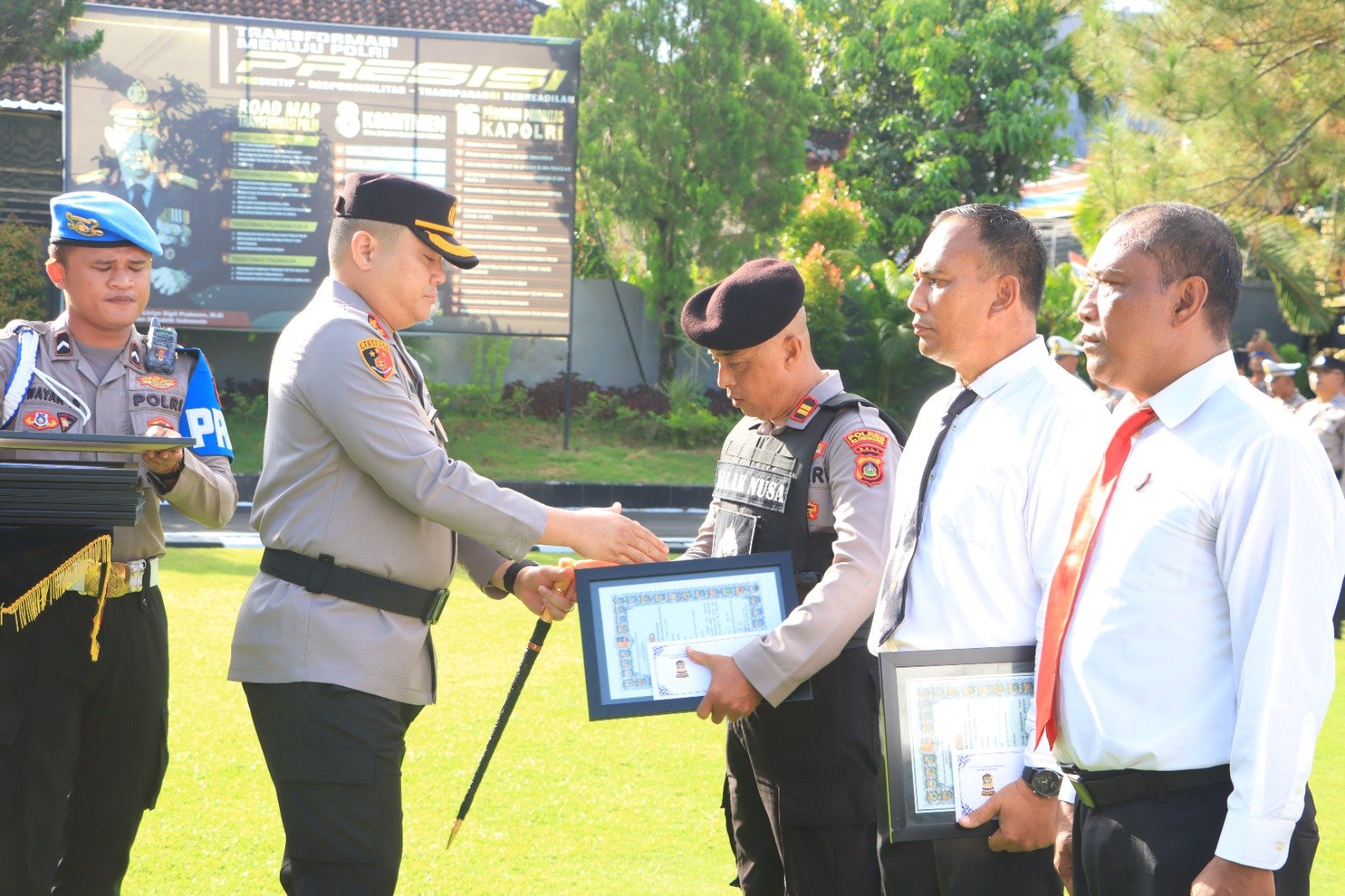 Tim Jalak Nusa Panen Penghargaan di Polres Klungkung