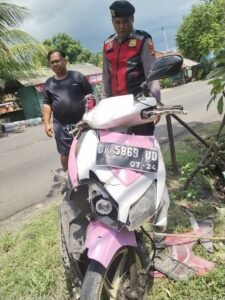Sepeda motor yang menabrak Luh Suci