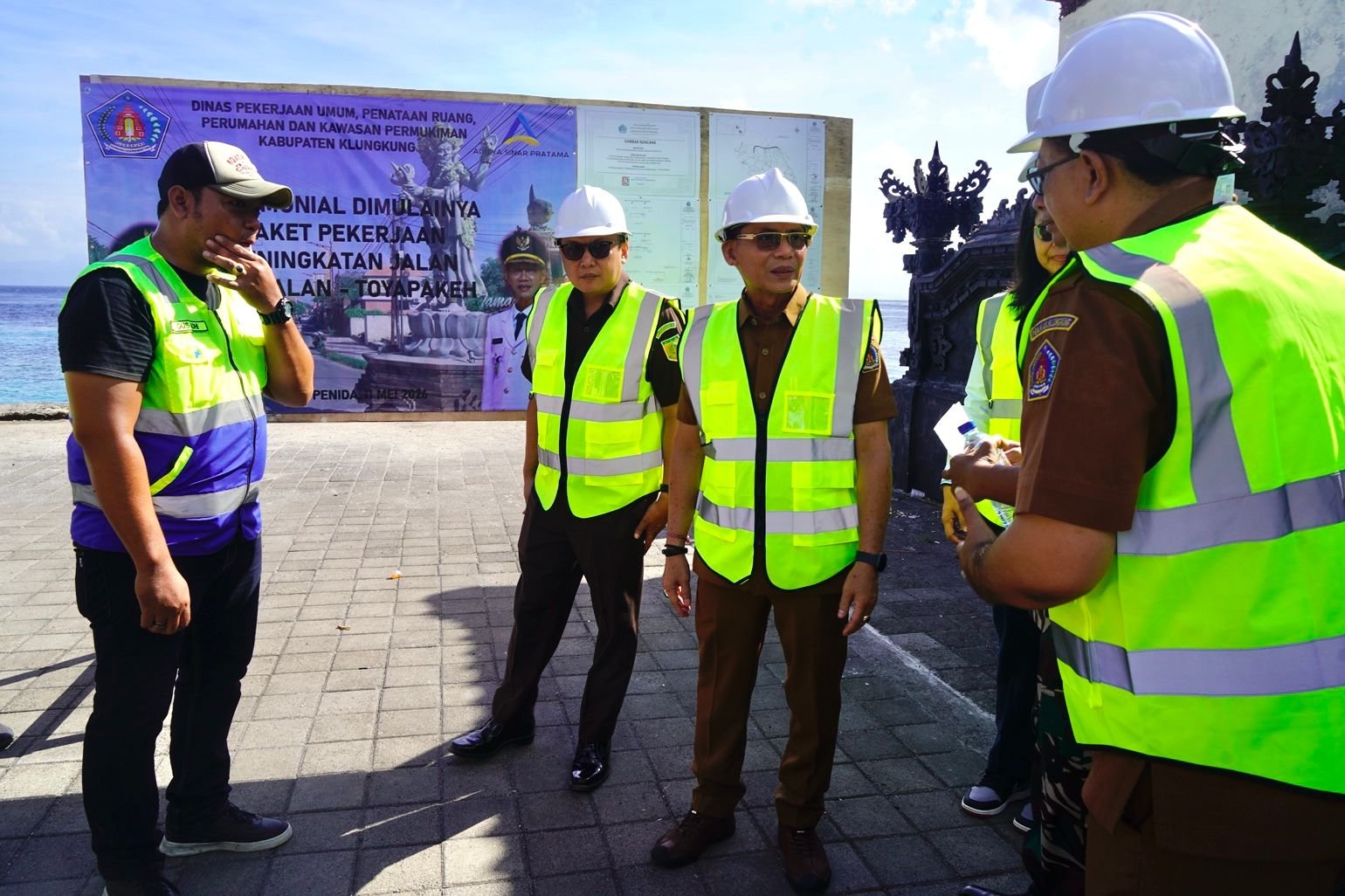 Klungkung Gasspoll Proyek Jalan Nusa Penida, Ruas Sampalan–Toyapakeh Mulai Dikerjakan Rp50,6 Miliar