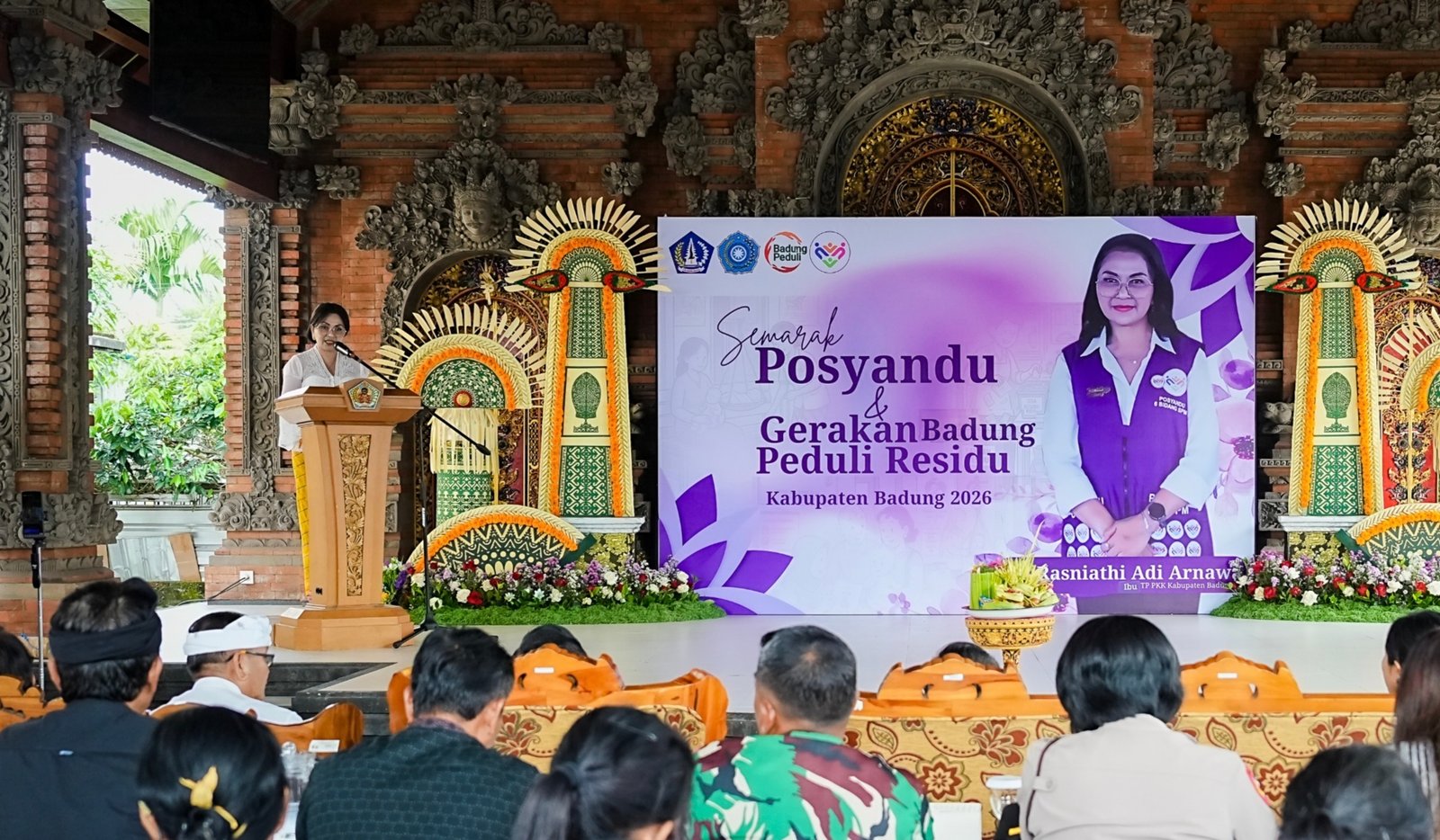 Gabungkan Kesehatan dan Lingkungan “Badung Peduli Residu” Diluncurkan di Semarak Posyandu 2026