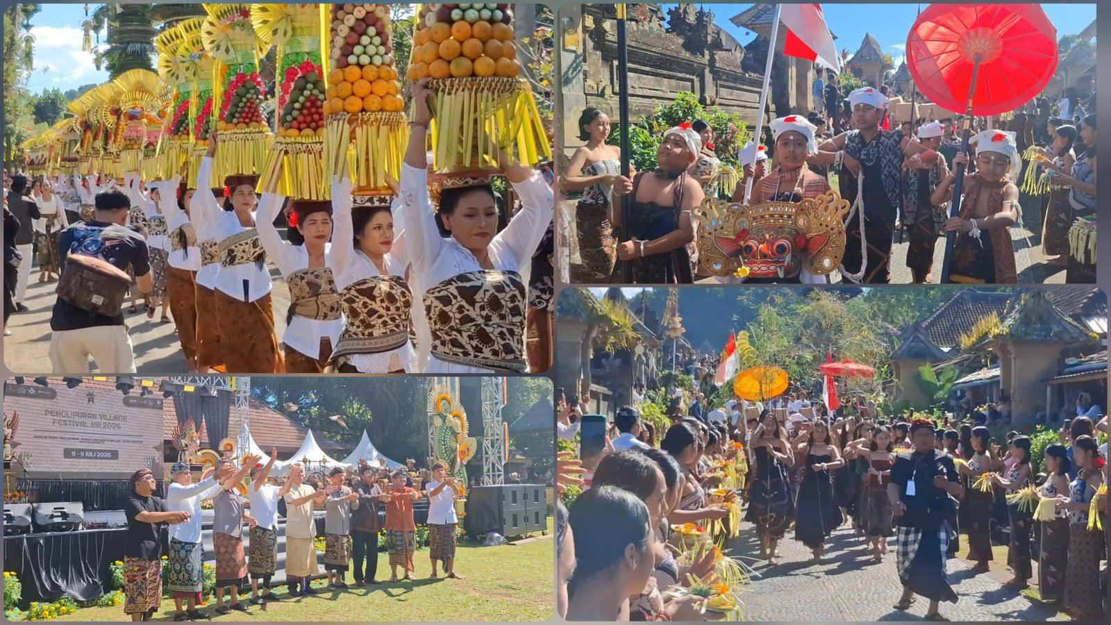 Parade Budaya ‘Peed Ayu’ Semarakan Pembukaan Penglipuran Village Festival XIII Tahun 2026