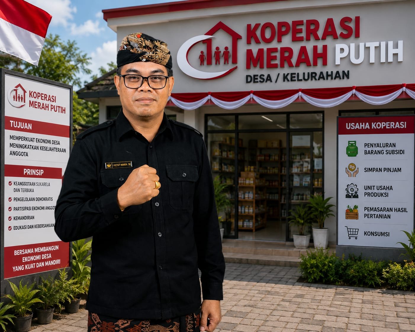 Kawal Distribusi Barang Subsidi, Ketut Mandia Tegaskan Koperasi Merah Putih Fokus Bukan Pesaing Pedagang Lokal