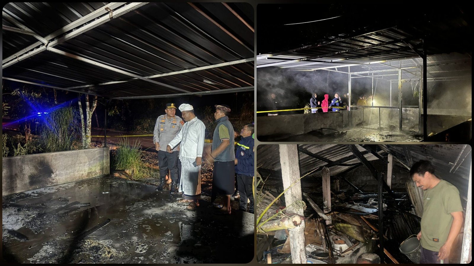 Warung Ludes, Dapur Kos Juga Terbakar: Dua Titik Kebakaran Guncang Bangli dalam Semalam
