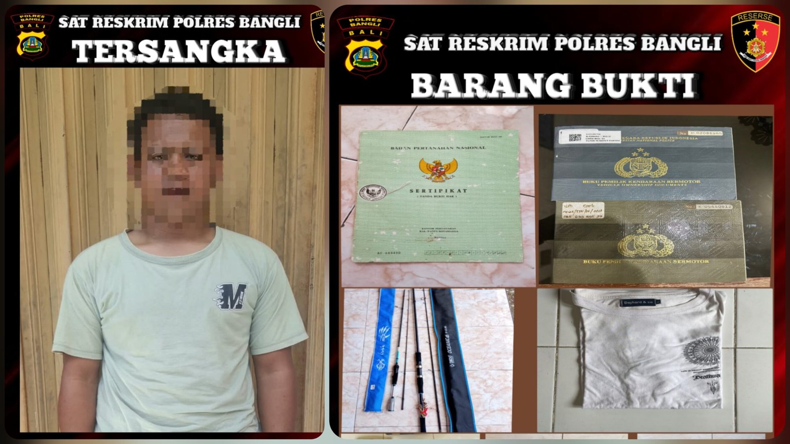 Terbongkar! Pacar Anak Justru Diduga Gasak Sertifikat Tanah, 3 BPKB dan Cincin Emas