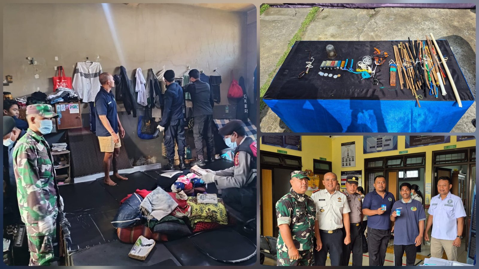 Petugas Gabungan Gerebek Blok Lapas Narkotika Bangli, Bambu hingga Pisau Cukur Diamankan
