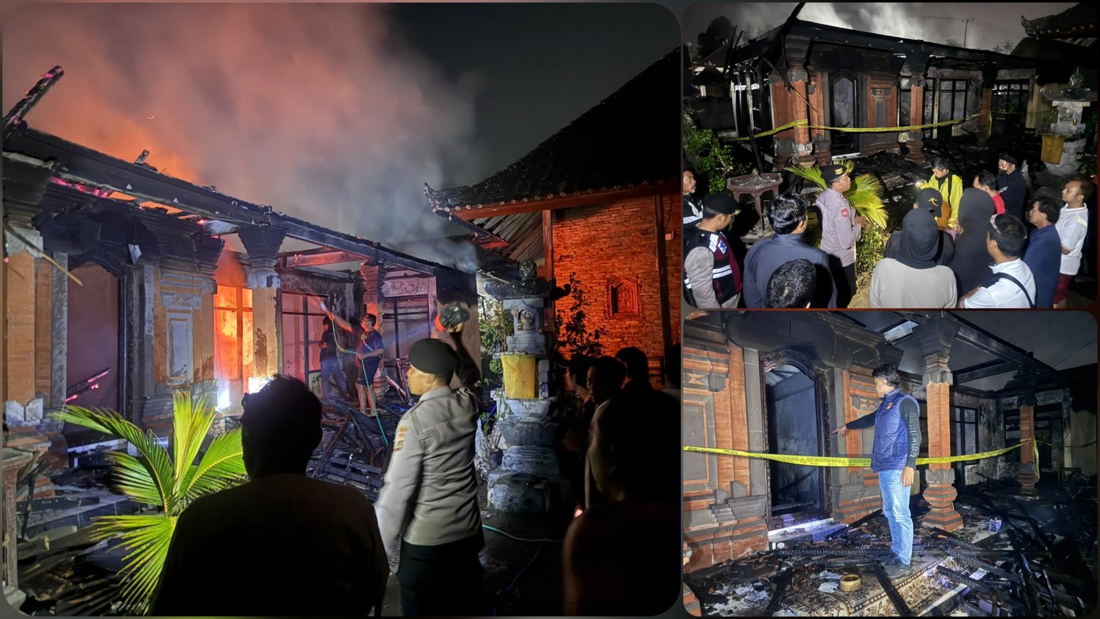 Keheningan Malam Di Metra Pecah, Kebakaran Hebat Ludeskan Rumah Warga, Kerugian Tembus Rp200 Juta