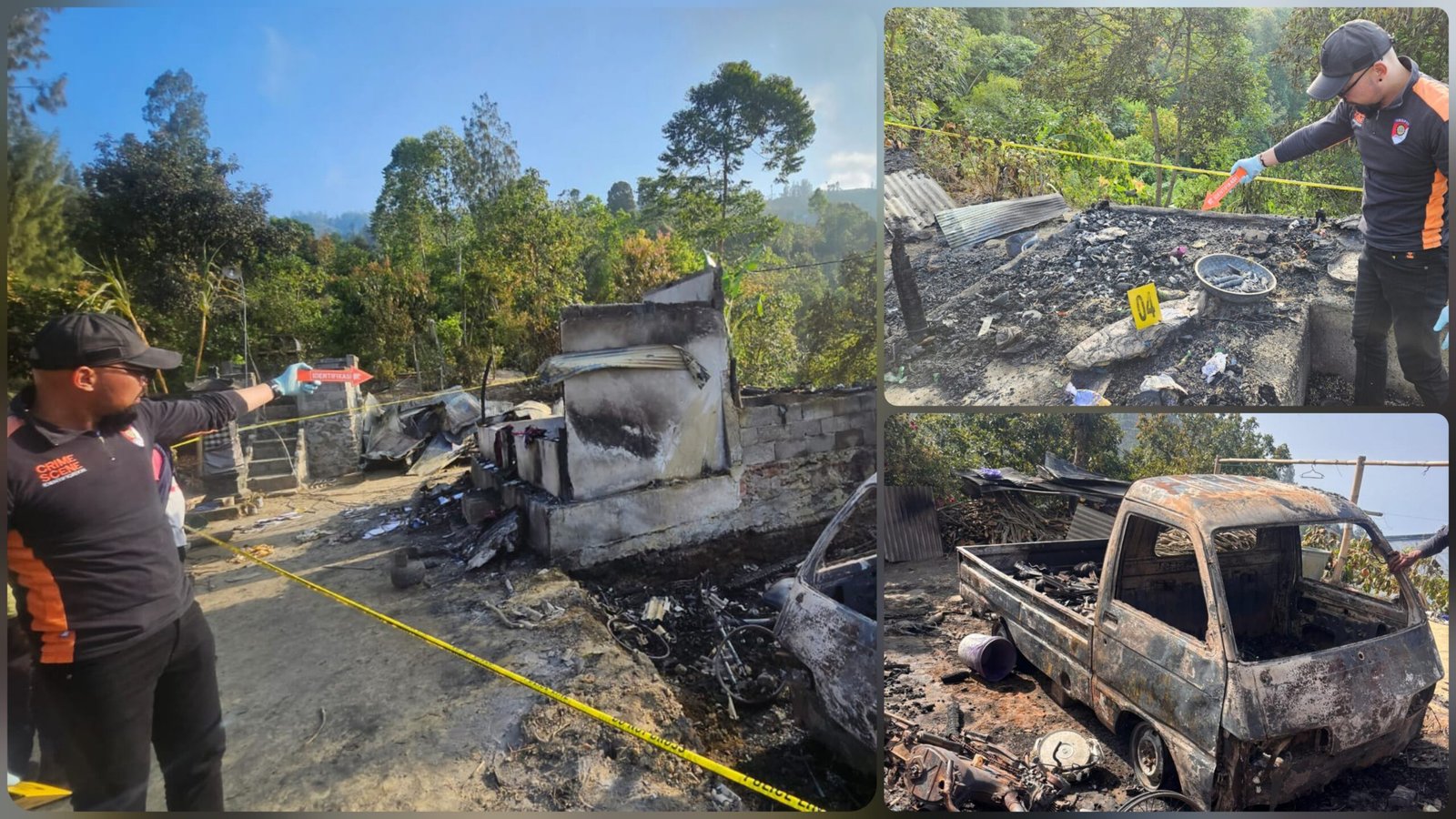 Diawali Suara Ledakan! Rumah, Mobil Dan Motor Warga Sukawana Ludes Terbakar